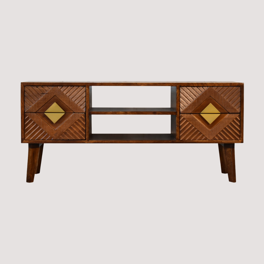 Moderne mediaconsole – Strakke tv-standaard voor moderne woonkamers