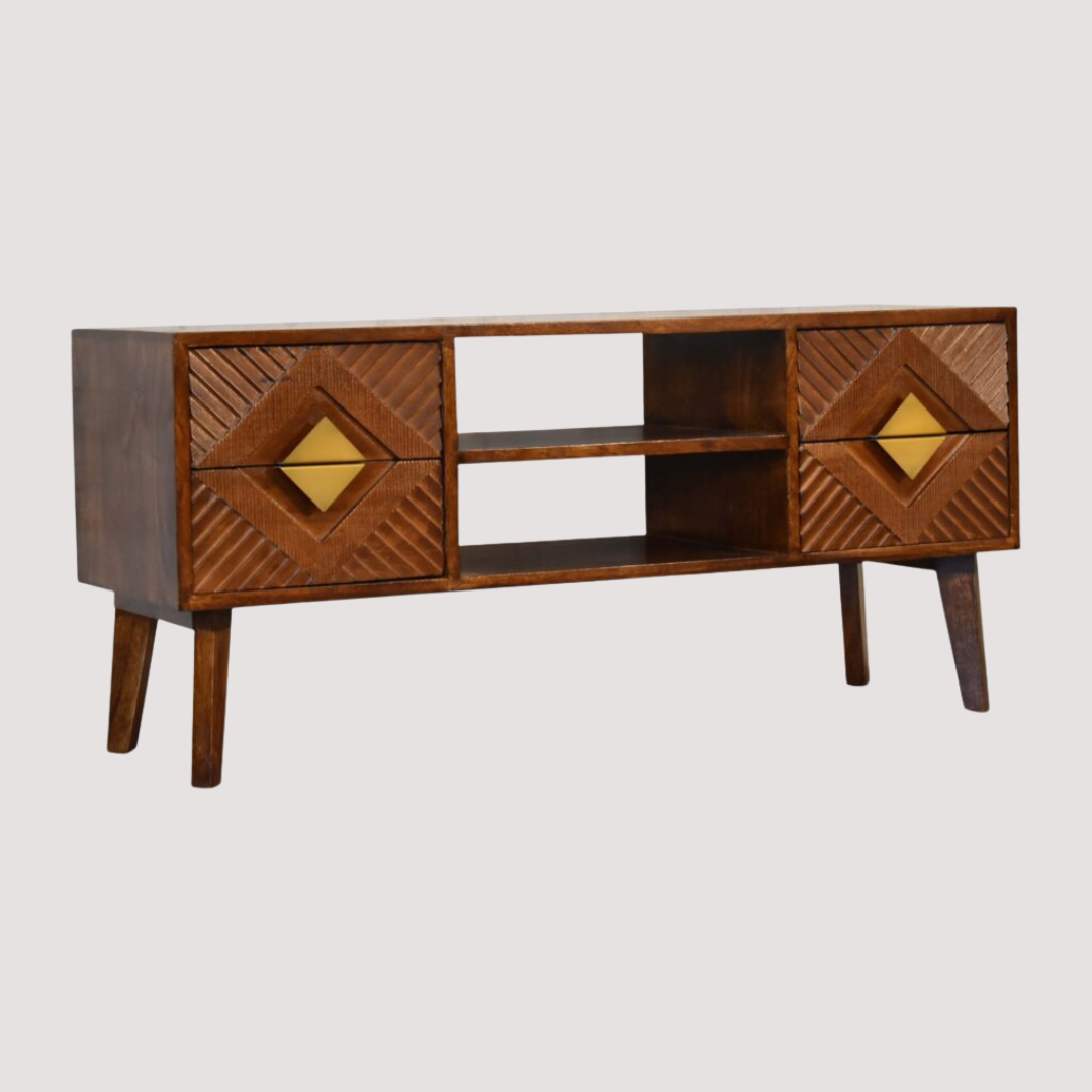 Moderne mediaconsole – Strakke tv-standaard voor moderne woonkamers