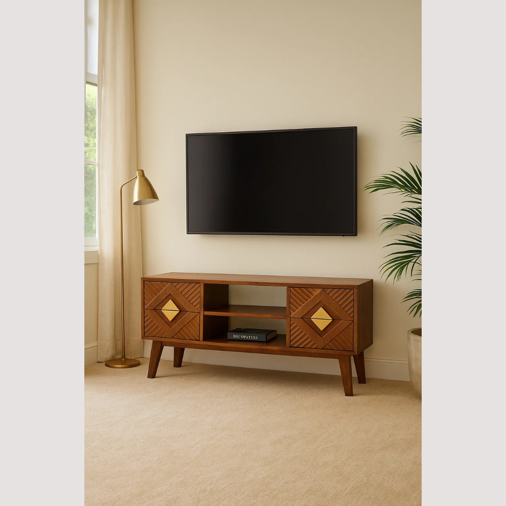 Moderne mediaconsole – Strakke tv-standaard voor moderne woonkamers