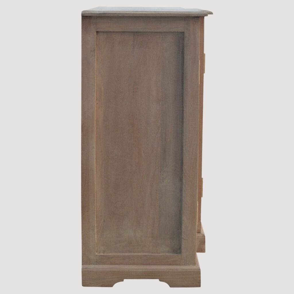 Mediaconsole van gebeeldhouwd hout - Entertainmenttafel van geglazuurd hout