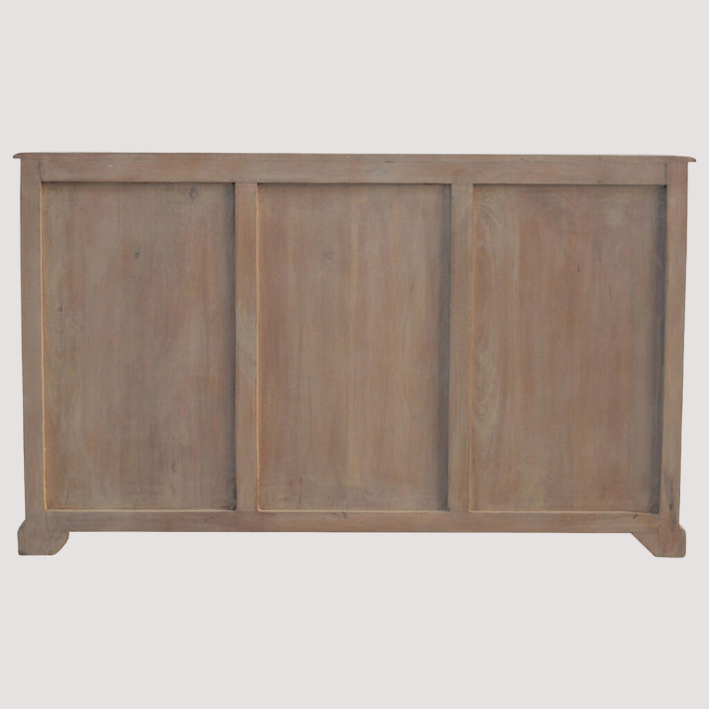 Mediaconsole van gebeeldhouwd hout - Entertainmenttafel van geglazuurd hout