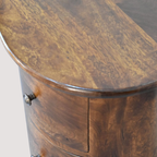 Artisan Chestnut Ronde Kist – 3-ladenkast voor stijlvolle accentopslag