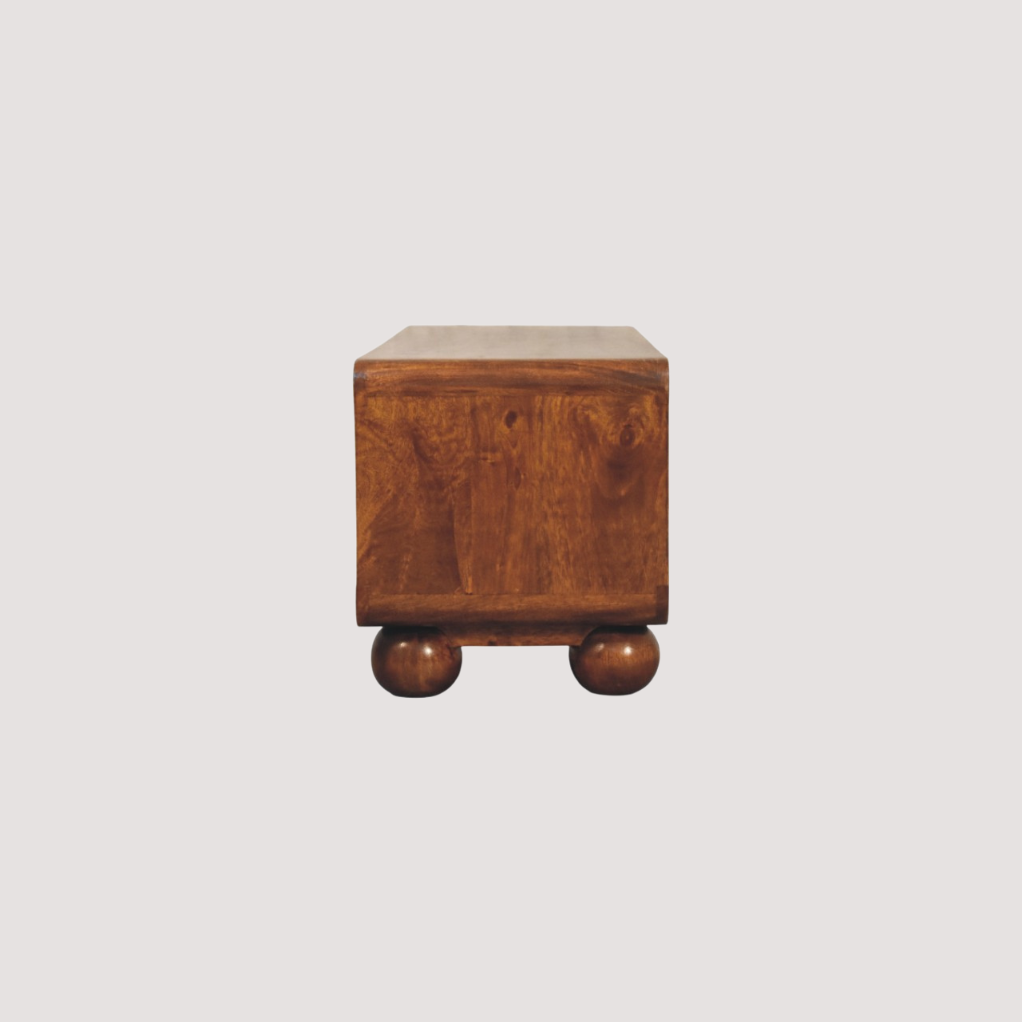 Handgemaakte mediastandaard van kastanjehout - entertainmentmeubel met vier laden voor moderne woningen